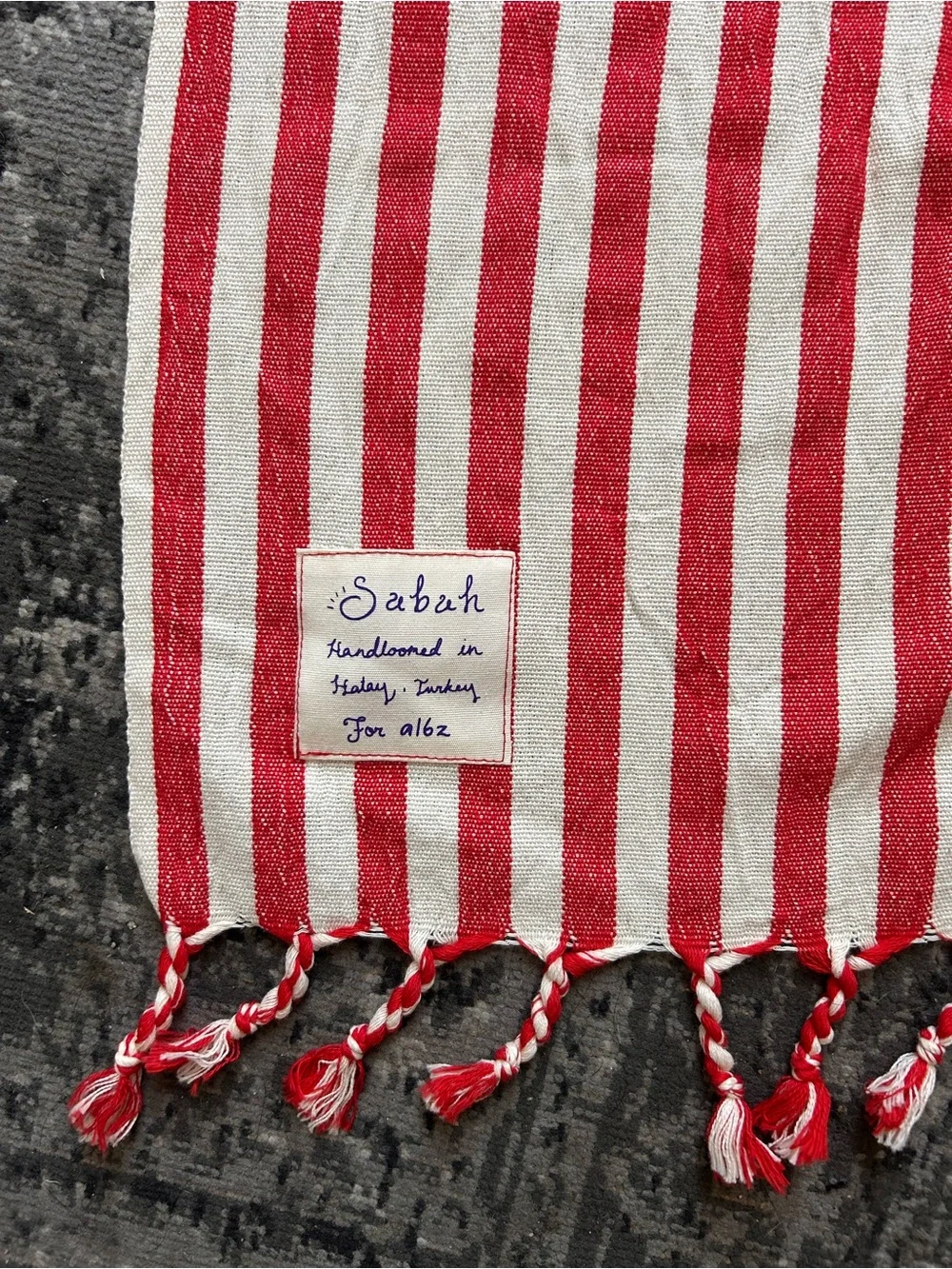 SABAH Peshtemal Fethiye Turkish Handloomed Cotton Striped Towel #0501267